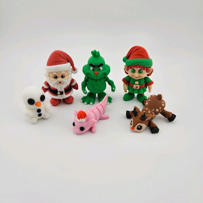 3D Printed Christmas Mini Pack Figurines