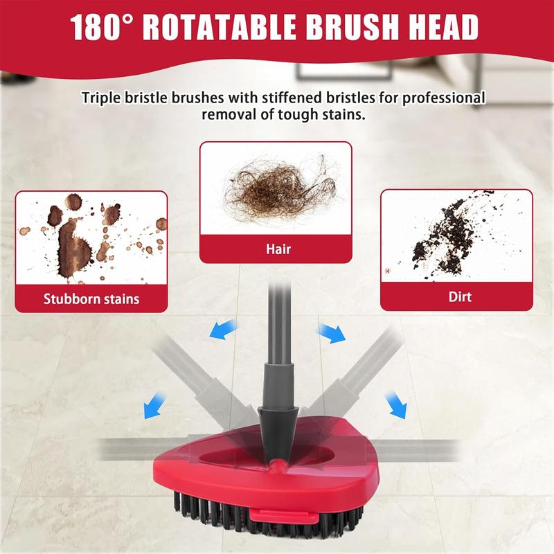 Scrub Head Refills for O-Cedar EasyWring Spin Mop 1 Tank System RinseClean 2 Tank for Ocedar Clean Hard Bristle Spin Brush Replace Head Microfiber