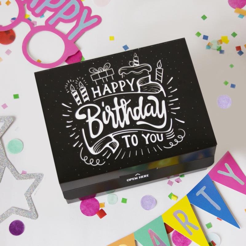 FETTIPOP Surprise Exploding Confetti Gift Box - Happy Birthday