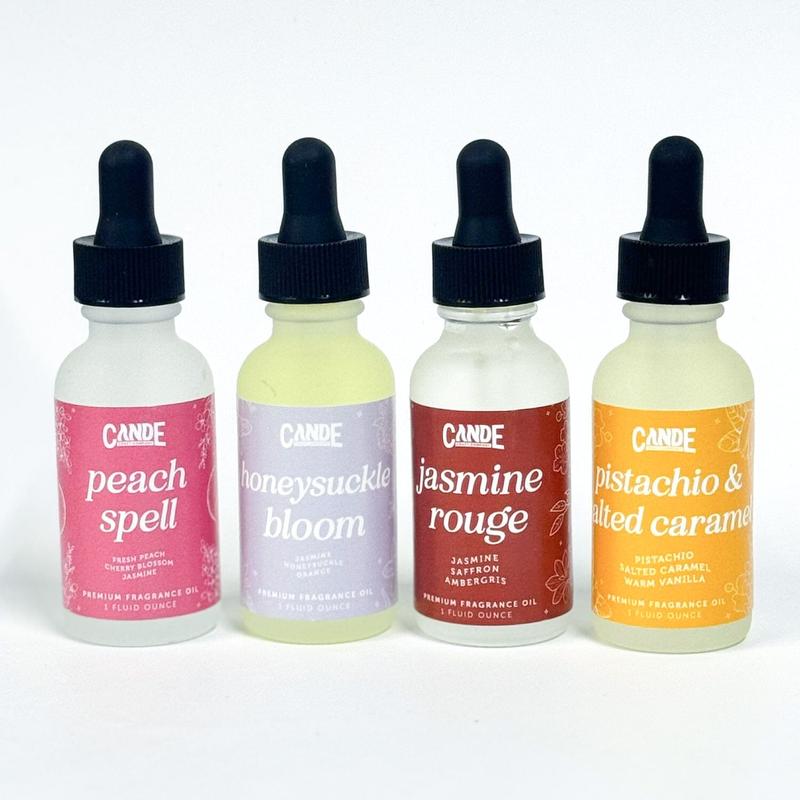 4 Pack Bundle of 1 oz Scented Fragrance Oil for Diffuser