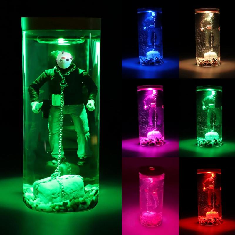 Horror movie decorated water lights, Action Fear maps, collectibles, glow-in-the-dark Halloween decorated gifts