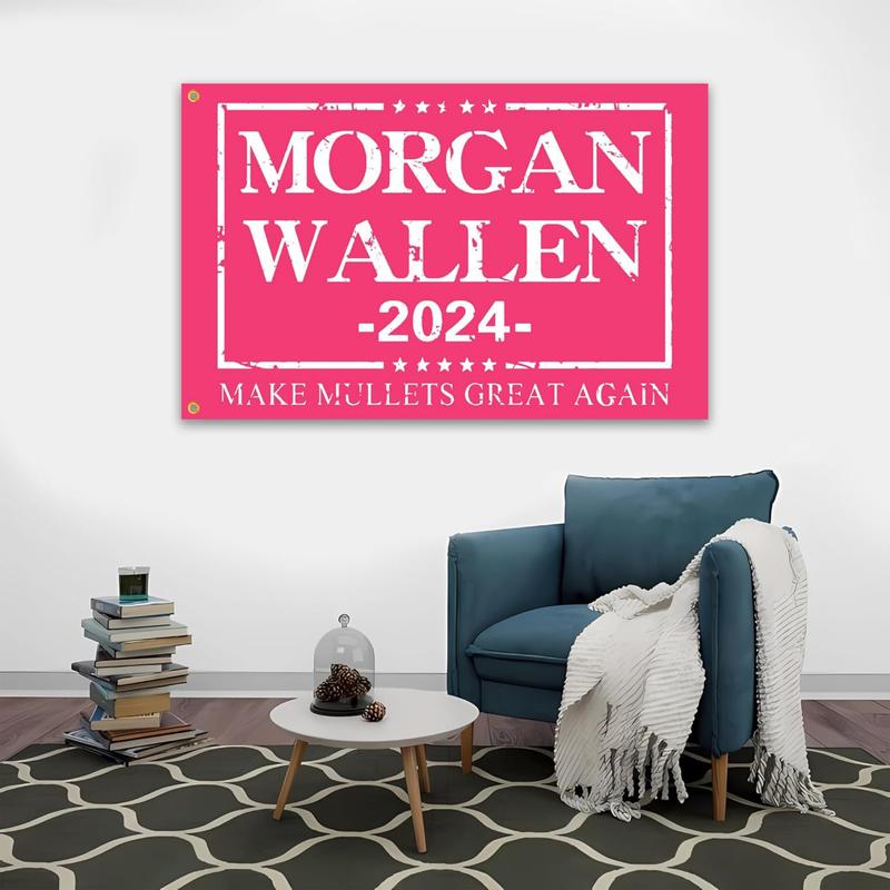 Pink Tapestry for Bedroom Dorm Musician Morgan Wall Art Flag - Perfect for Hanging - Decor