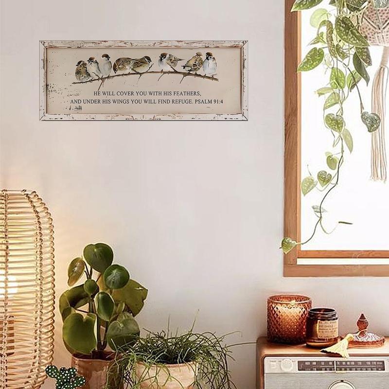 Wooden Christmas Themed Hanging Sign, 1 Count Vintage Style Hanging Plaque, Wall Decor for Home Living Room Bedroom