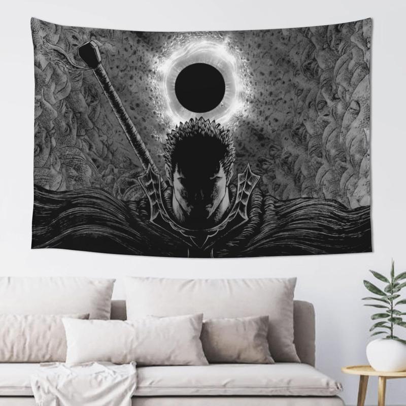 Heqqred Anime Berserk Tapestry Wall Hanging Home Decoration Wall Blanket Dormitory Living Room Bedroom Backdrop Poster(60x40inch)