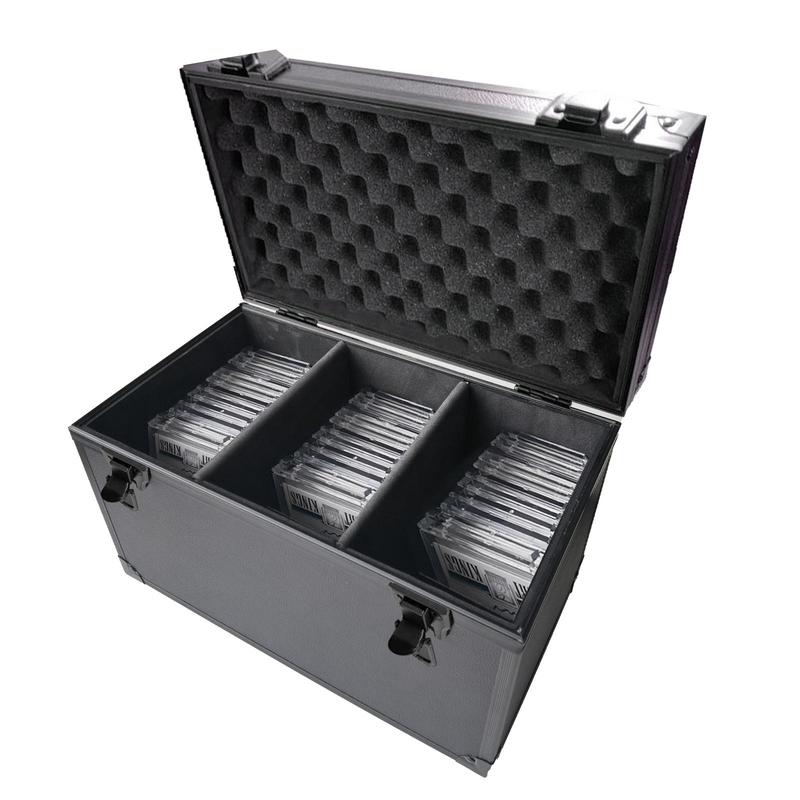 Dustproof 3-grid Aluminum Alloy Graded Card Case, 1 Count Graded Card Storage Box, Portable Durable Sports Card Organizer