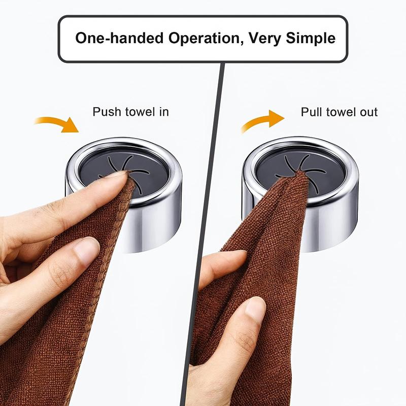 Self Adhesive Wall Mounted Towel Hook, 1 3 Counts Rustproof Wall Mounted Towel Hook, Home Organizer for Kitchen Bathroom Dormitory Office