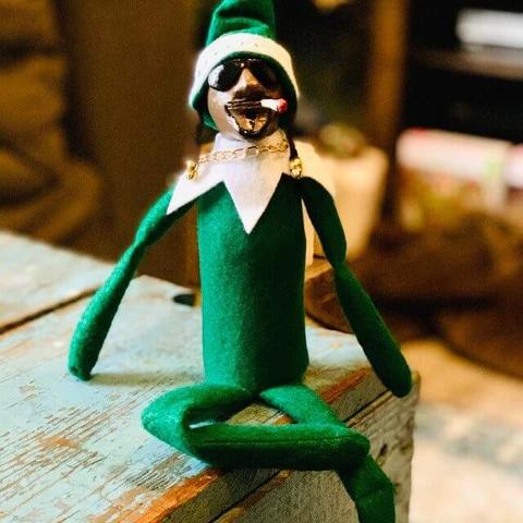 Creative Stogy On A Stoop Ornaments Elf Doll - Festive Home Decoration