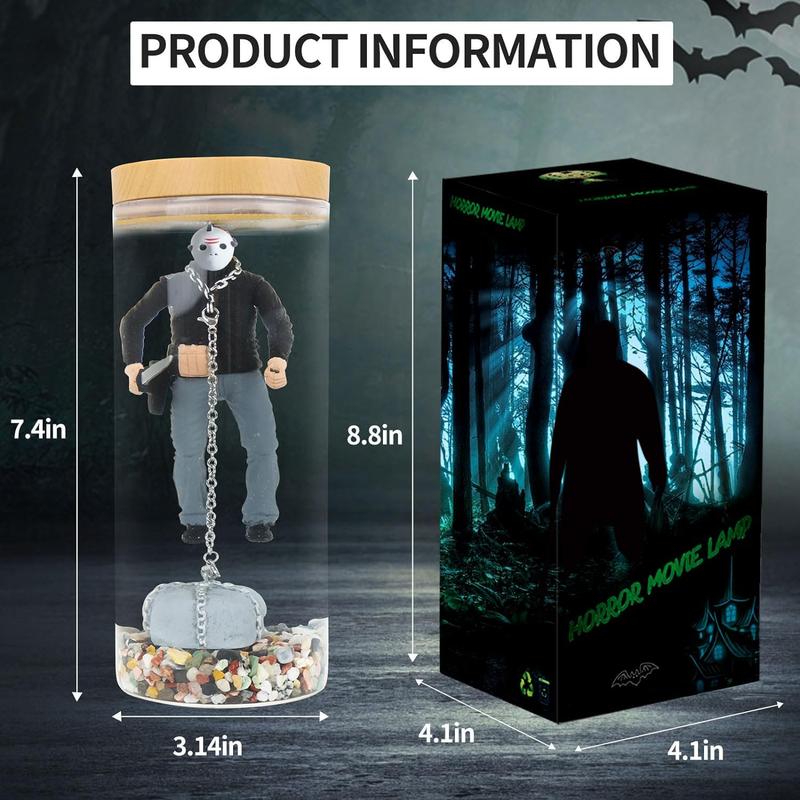 Horror movie decorated water lights, Action Fear maps, collectibles, glow-in-the-dark Halloween decorated gifts