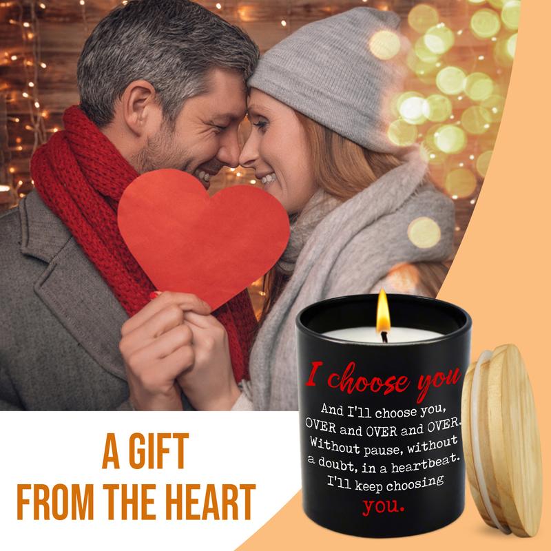 Couple, Christmas, Birthday Gifts for Her, Him, Anniversary, Romantic Gifts for Husband and Wife, Lavender Scented Candle 10oz Aroma Decoration