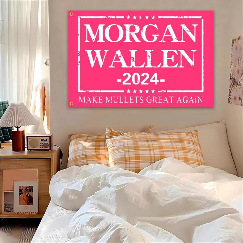 Pink Tapestry for Bedroom Dorm Musician Morgan Wall Art Flag - Perfect for Hanging - Decor