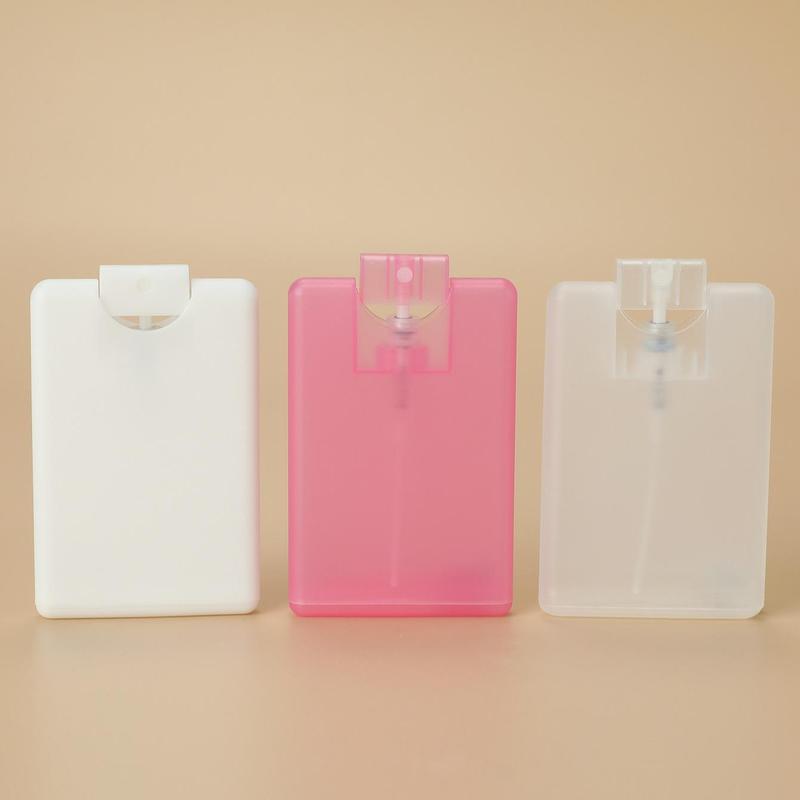 3pcs set Plastic Card Bottle, Portable Cosmetic Separate Bottle, Perfume Dispenser, Mist Spray Bottle For Hand Sanitizer, Mouth Spray