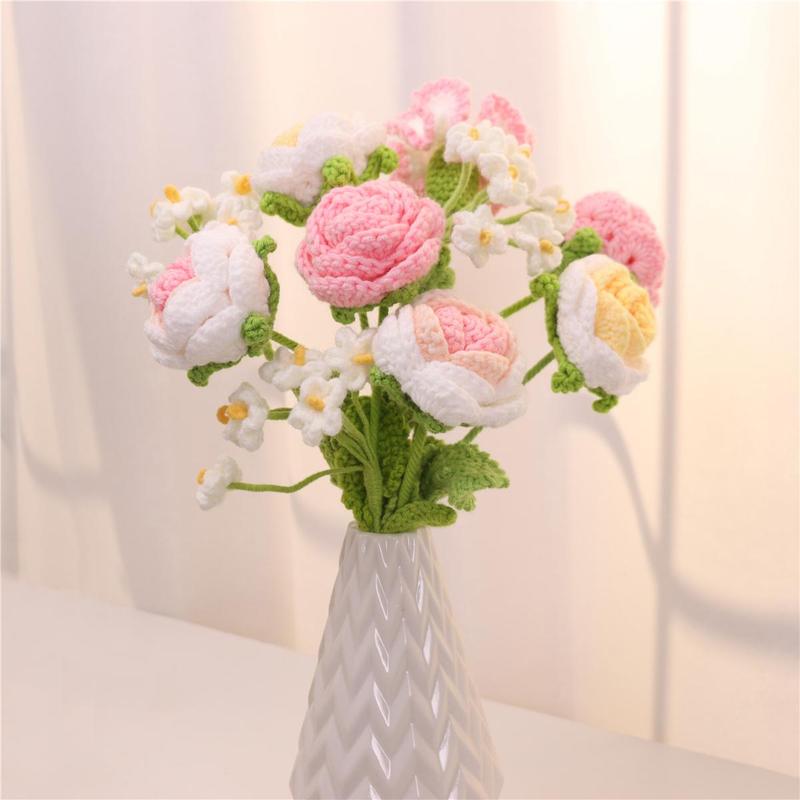 Mixed Color Artificial Tulip Flower, 10pcs set Faux Flower without Vase, Decorative Flower for Home Party Wedding Anniversary Festival