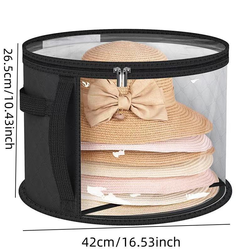 Hat Storage Bag, 1 Count Foldable Hat Storage Organizer, Travel Hat Storage Bag, Hat Organizer for Home & Travel, Travel Essentials