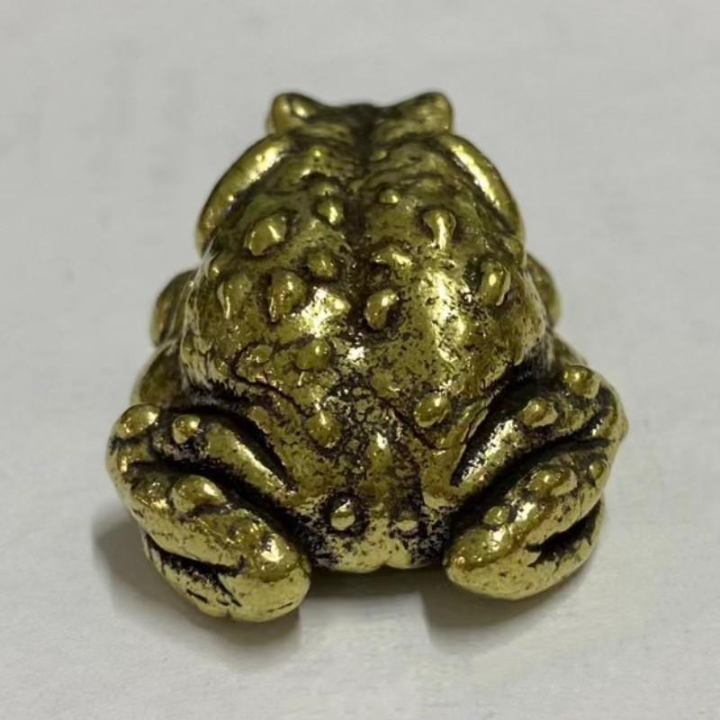 Vintage Frog Design Figurine, Mini Creative Desktop Decoration, Table Ornament for Living Room Bedroom Office, Home Decor