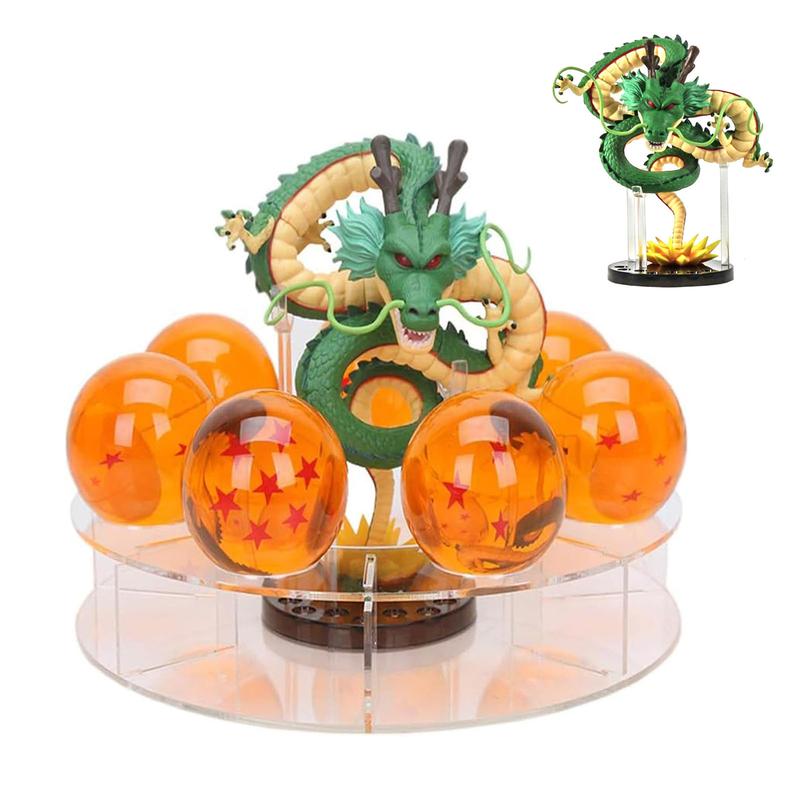 Resin dragon doll dragon dragon statue set +3.5cm crystal ball+shelf with gift box business Halloween Christmas holiday birthday home decoration. Stars Wedding Ornaments