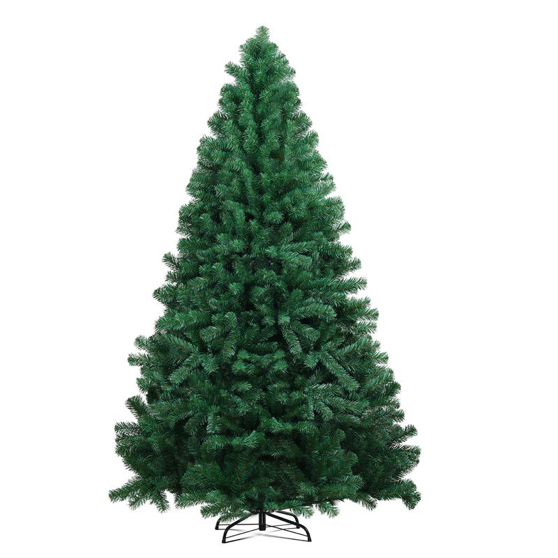 GTPLAYER 6.5ft Spruce Artificial Holiday Christmas Tree with 800 Branch Tips, Party Decoration Tree with Foldable Design Ornaments