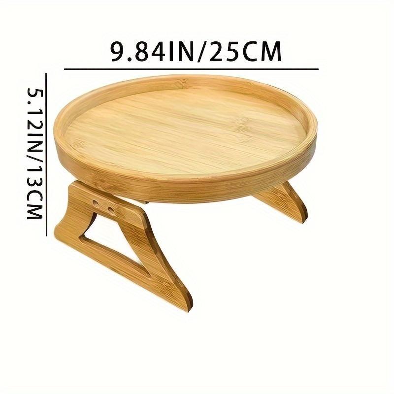 Foldable Sofa Arm Tray, 1 Count Multifunctional Wooden Serving Tray, Home Decor Supplies for Kitchen, Living Room and Dining Room