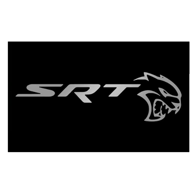 SRT Car Logo 3x5Ft Flag Tapestry with 4 Brass Grommets for Man Cave College Dorm Room Decor Outdoor Wall Hanging Banner