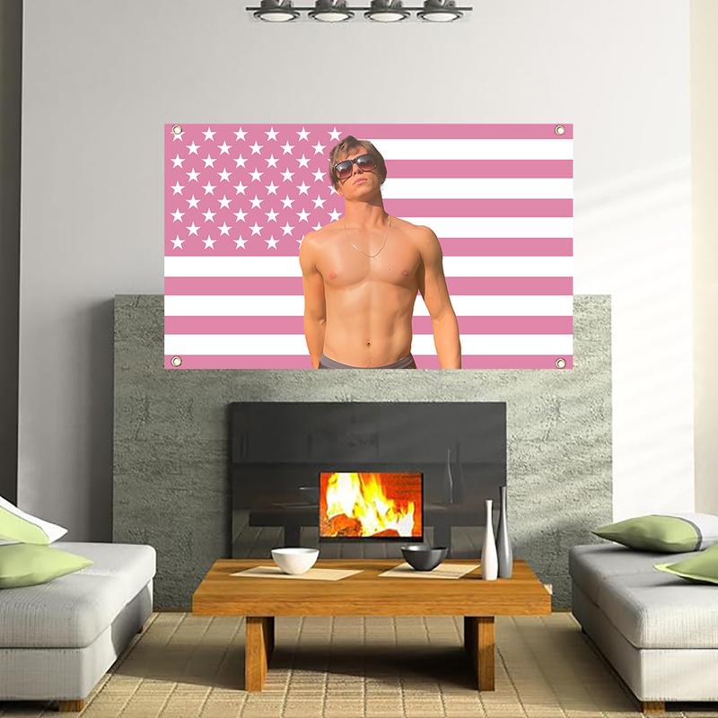 Nicolas Chavez Pink American Interior Tapestry Gift For Women For Men Nicolas Alexander Chavez Decorative Poster Flag Tapestry Gift Monster 2024 Gift Free Menendez Brothers Decorative Gift 3x5ft