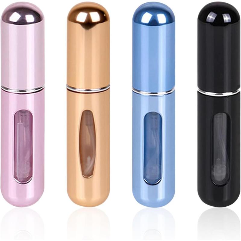 Travel Mini perfume Refillable Atomizer Container, Pocket Travel Size Cologne Sprayer, Perfume Scent Pump Case,  Empty spray bottle for Traveling and Outgoing 5ml