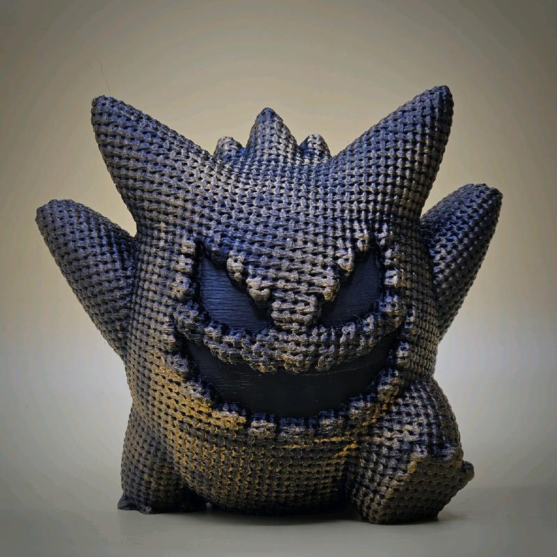 Halloween Gengar Burlap Sack 3d Printed Statue Figurine