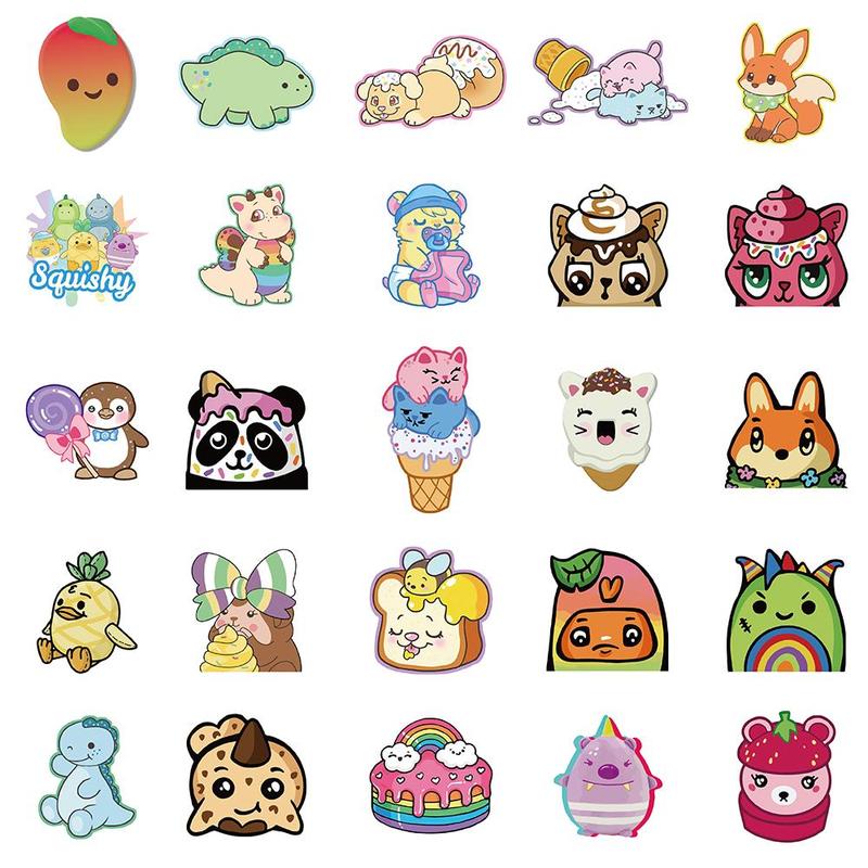 Moriah Elizabeth Characters Series Sticker, 50pcs set Cute Cartoon Pattern Waterproof Sticker, Decor Sticker for Gift Water Bottle Laptop Phone