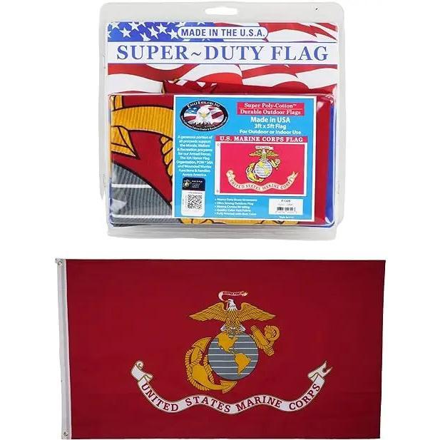 United States Marine Corp (USMC) Flag (3' x 5') - Officially Licensed