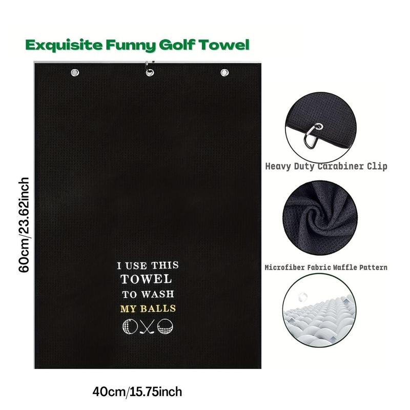 Golf Towel, Funny Slogan Golf Towel, Golf Accessories for Outdoor, Golf Accessories 2024, Christmas Gift