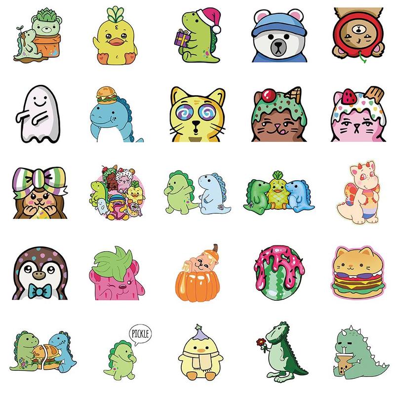 Moriah Elizabeth Characters Series Sticker, 50pcs set Cute Cartoon Pattern Waterproof Sticker, Decor Sticker for Gift Water Bottle Laptop Phone