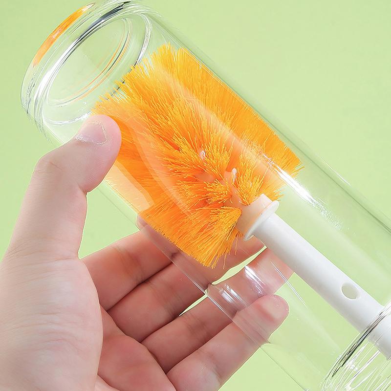 5 In1 Cartoon Bottle Brush Set Long Handle Home Multifunctional Cup Brush Cleaning Brush Head Kitchen Cleaning Accessories