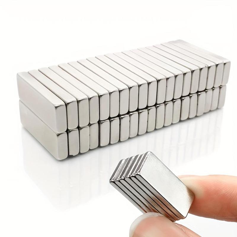 Rectangular Magnet, 20pcs set Strong Thin Magnet, Multipurpose Durable Magnet for Fridge, Whiteboard, Craft, Photo, Sticker, Postcard, Tool, Kitchen Decor