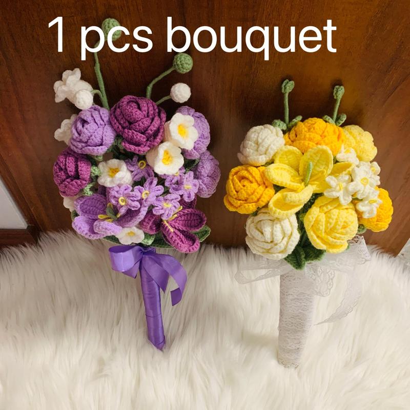 Artificial Flower Bouquet for Valentine's Day Gifts, 1 Count Realistic Faux Textile Flower, Decorative Plants for Home Wedding Porch, Mean Girls Decorations, Spring Refresh Decor