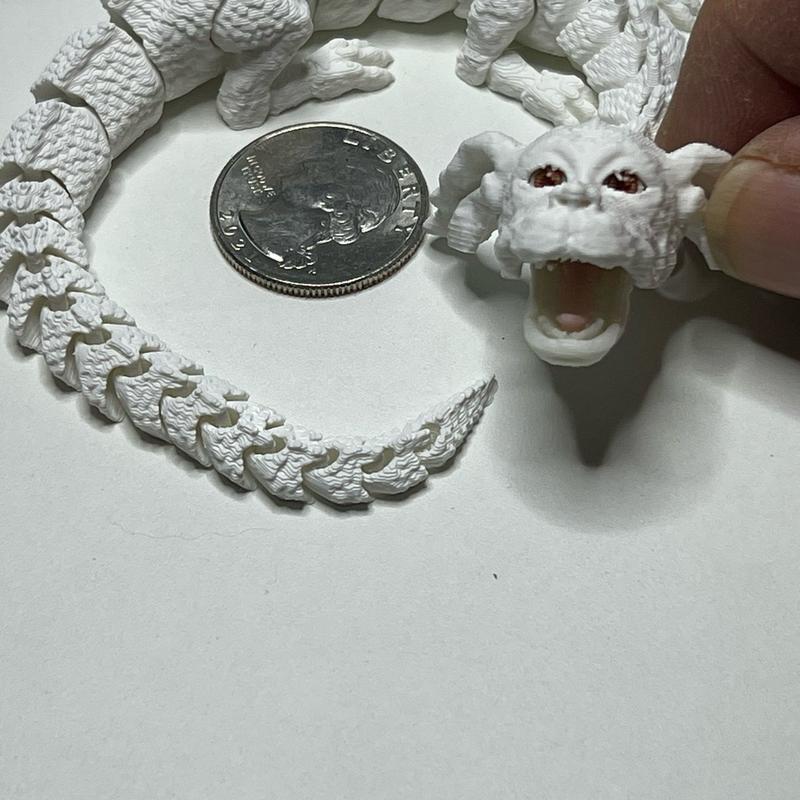 3-D printed mini  Falkor lucky dragon new design Decoration Gift Ornaments