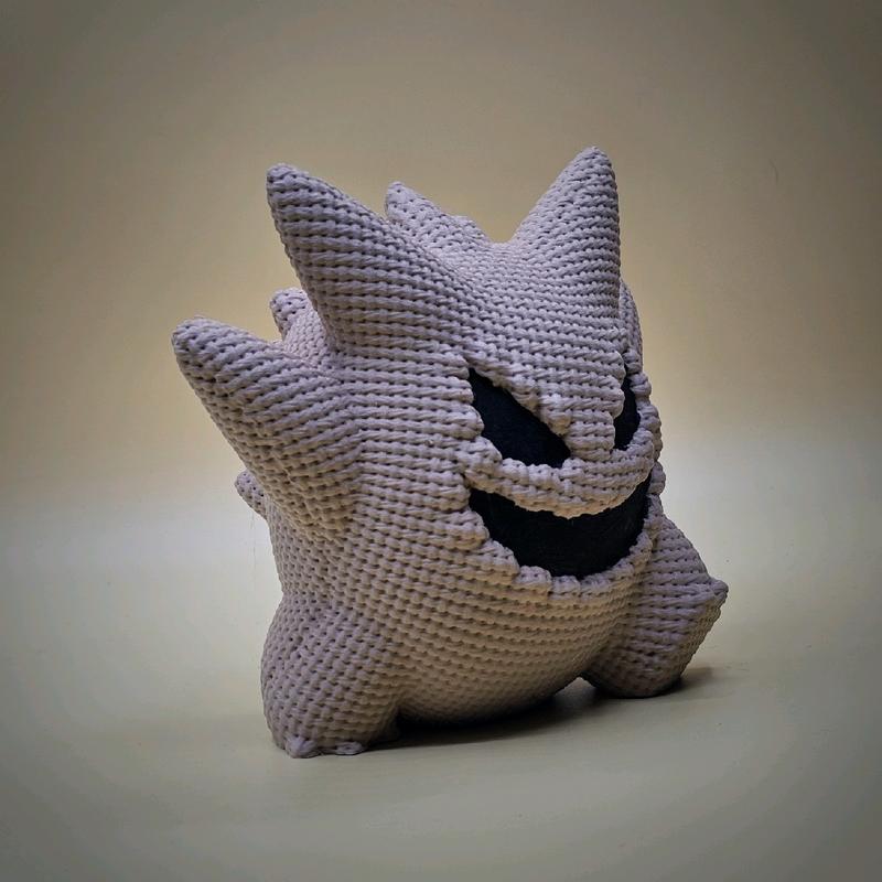 Halloween Gengar Burlap Sack 3d Printed Statue Figurine