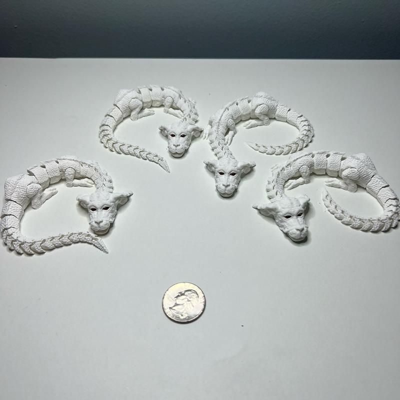 3-D printed mini  Falkor lucky dragon new design Decoration Gift Ornaments