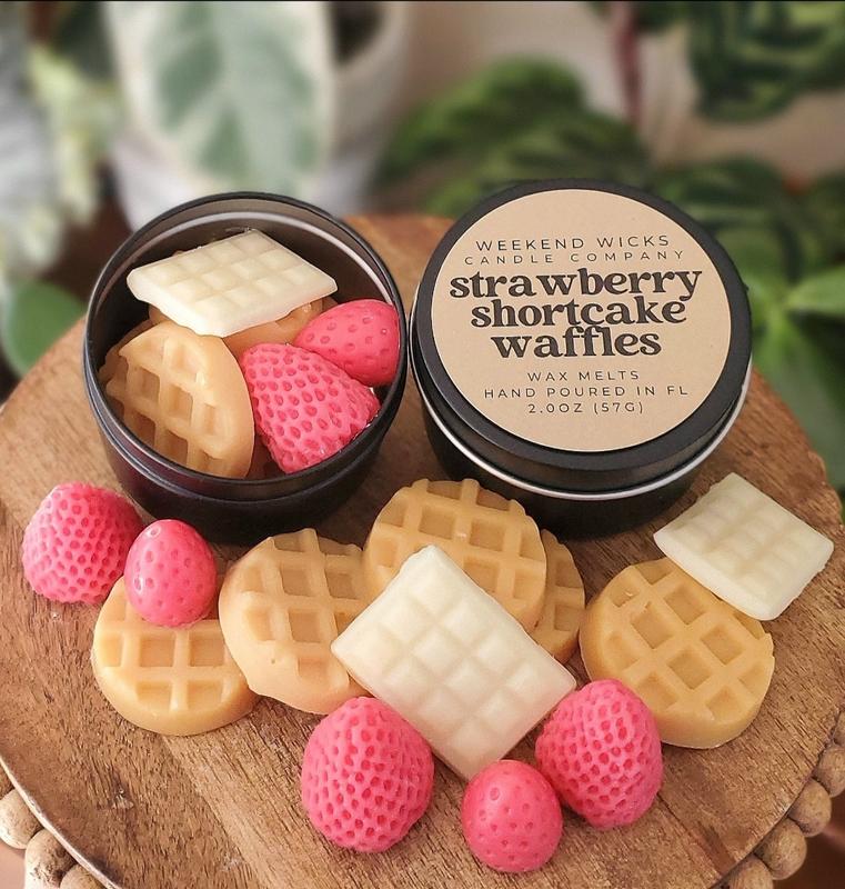 Strawberry Shortcake Waffles Wax Melts, Fake Food Wax Melts