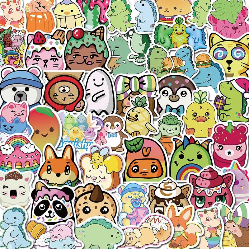 Moriah Elizabeth Characters Series Sticker, 50pcs set Cute Cartoon Pattern Waterproof Sticker, Decor Sticker for Gift Water Bottle Laptop Phone