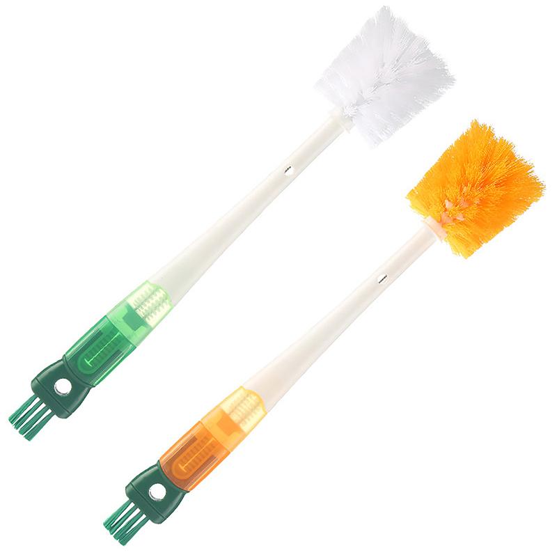 5 In1 Cartoon Bottle Brush Set Long Handle Home Multifunctional Cup Brush Cleaning Brush Head Kitchen Cleaning Accessories