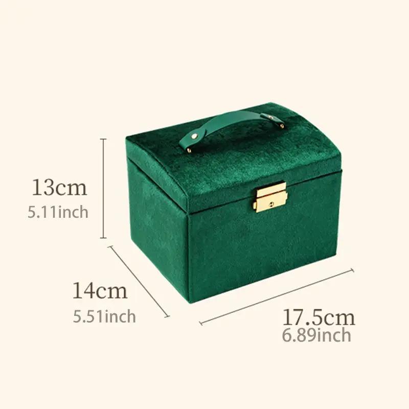 Jewelry Storage Box, 1 Count Multi-compartment Travel Jewelry Organizer, Portable Jewelry Case, Gifts for Girlfriend, Travel Essentials, Storage Organizer for Bedroom Desktop, Birthday Gift for Her, Halloween Gifts