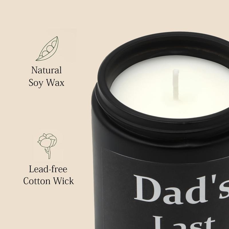 Gifts for Dad from Daughter Son - Best Dad Ever Gifts, Funny Fathers Day & Birthday &Thanksgiving & Christmas Gifts, Scented Candle Set(Sandalwood, Wooden Pine)