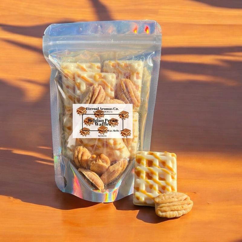 Belgian Pecan Waffle Wax Melts | Waffle Wax Melts | Realistic Pecan Wax Melts | Pecan Wax Melts | Belgian Waffles | Belgian Waffle Wax Melts | Candle Decor Ornaments Freshener Decoration