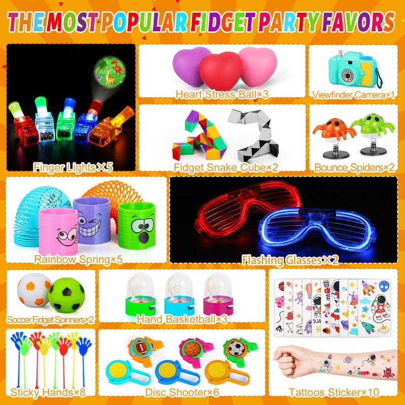 Christmas gift 120 Pcs Goodie Bag Stuffers, Pinata Stuffers, Treasure Box Toys for Classroom, Prize Box, Fidget Toys Bulk, Carnival Prizes and Party Favors for Kids