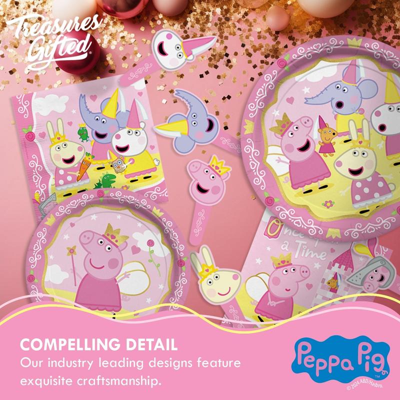 Princess Peppa Pig Party Banner & Princess Peppa Pig Pennants Kit