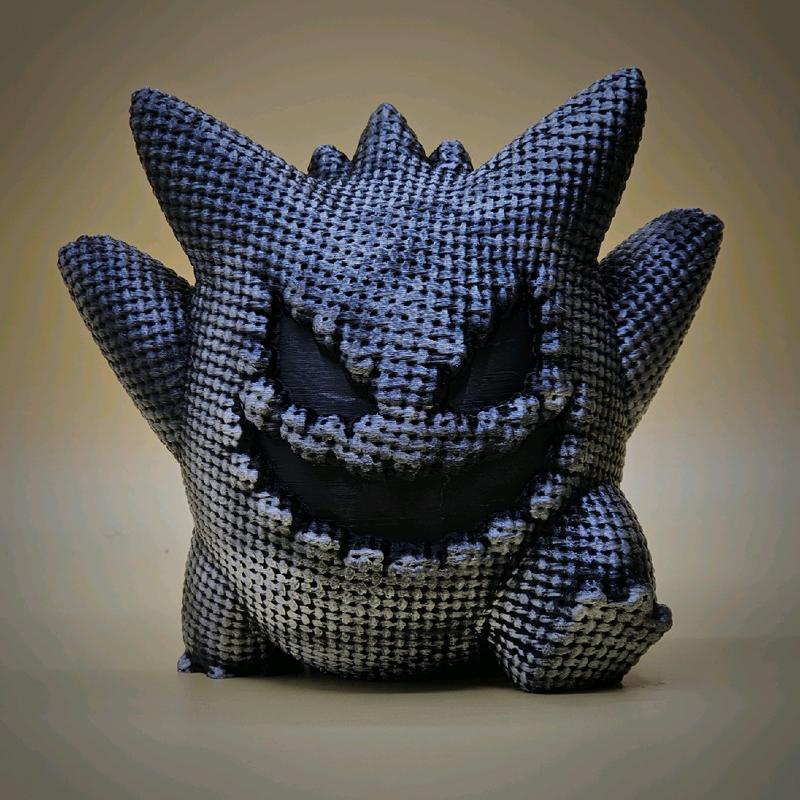 Halloween Gengar Burlap Sack 3d Printed Statue Figurine