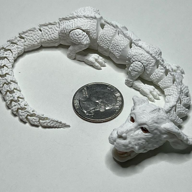 3-D printed mini  Falkor lucky dragon new design Decoration Gift Ornaments