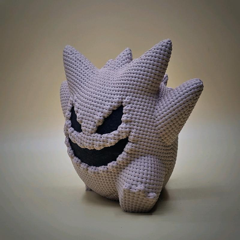 Halloween Gengar Burlap Sack 3d Printed Statue Figurine