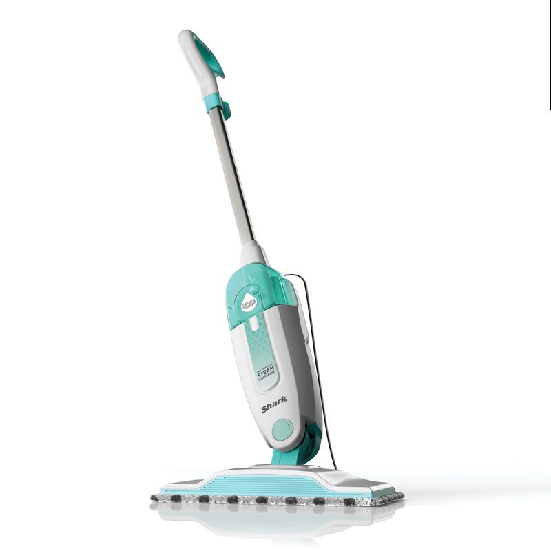 Shark S1000 Steam Mop with 2 Dirt Grip Pads, Lightweight, Safe for all Sealed Hard Floors like Tile, Hardwood, Stone, Laminate, Vinyl & More, Machine Washable, Removable Water Tank, White Seafoam