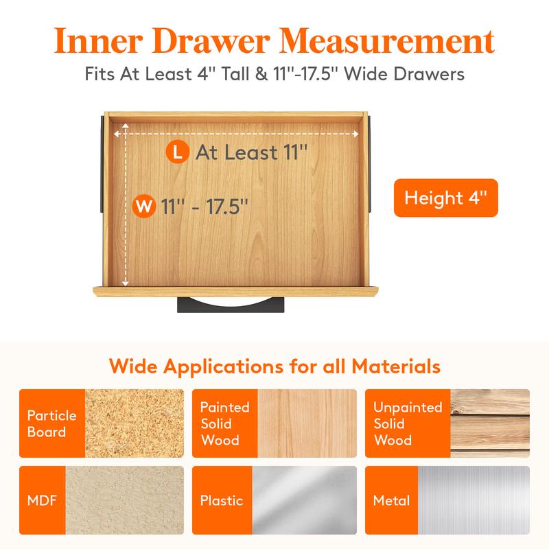 Lifewit Drawer Dividers - Plastic Organizers for Clothes, Expandable Dresser Separators in Home Organization