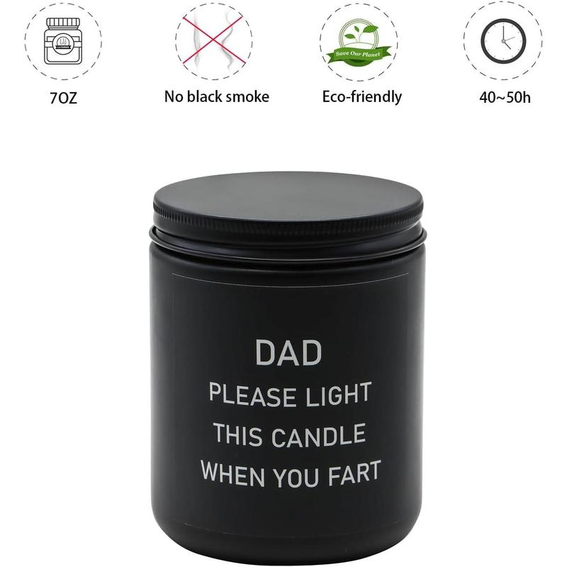 Gifts for Dad from Daughter Son - Best Dad Ever Gifts, Funny Fathers Day & Birthday &Thanksgiving & Christmas Gifts, Scented Candle Set(Sandalwood, Wooden Pine)