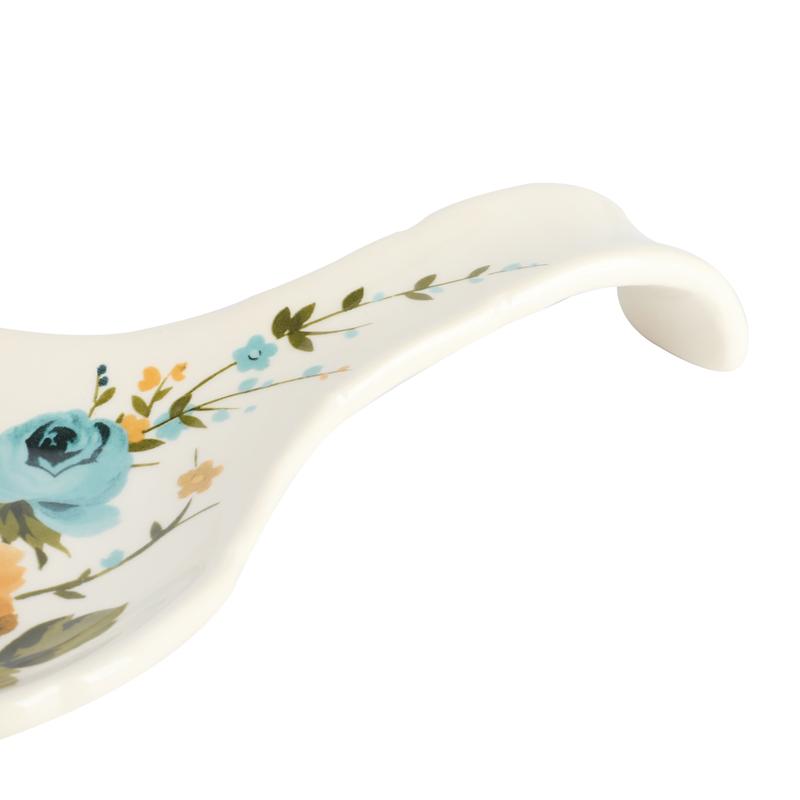 The Pioneer Woman Vintage Floral Paper Towel Holder with Rose Shadow Spoon Rest Set Kitchen Organiser